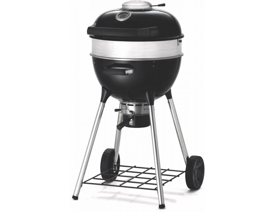 Grill węglowy 18" PRO Charcoal Kettle czarny + zestaw (komin do rozpalania #67802, węgiel drzewny #67107, podpałka #67052) - 2